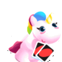 Uno Unicorn — cartoon emoji for Slack & Discord (Discord)
