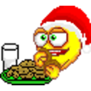 Eating Xmas Cookies — cartoon emoji for Slack & Discord