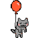 Neko Balloon — cartoon emoji for Slack & Discord