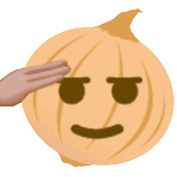 Onion Salute — cartoon emoji for Slack & Discord (Discord)