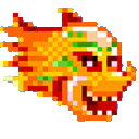 Yahoo Games Dragon — cartoon emoji for Slack & Discord