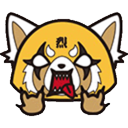 Aggretsuko Metal 2 — cartoon emoji for Slack & Discord (Discord)