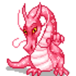 Dragon Pink — cartoon emoji for Slack & Discord (Discord)