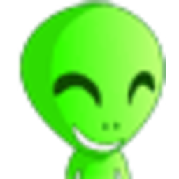 Alien Laughing — cartoon emoji for Slack & Discord (Discord)