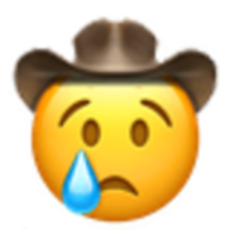 Crying Cowboy — crying emoji for Slack & Discord (Discord)