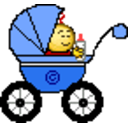 Baby Stroller — cartoon emoji for Slack & Discord
