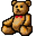 Teddybear Wave — cartoon emoji for Slack & Discord