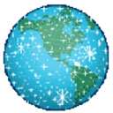 Earth Sparkle — earth emoji for Slack & Discord