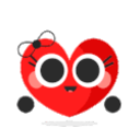 Heart Blow Kisses — cartoon emoji for Slack & Discord