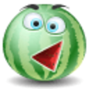 Watermelon Face — cartoon emoji for Slack & Discord