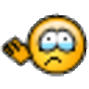 Sad Goodbye — cartoon emoji for Slack & Discord