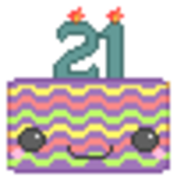 21 Birthdaycake — cake emoji for Slack & Discord (Discord)