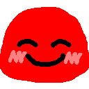 Rainbowblub Smile — cartoon emoji for Slack & Discord