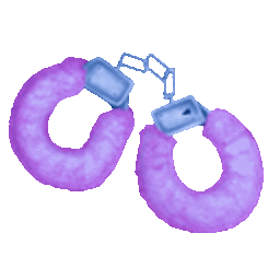 Purplefuzzy Cuffs — cartoon emoji for Slack & Discord (Discord)