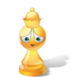 Chess Queen — cartoon emoji for Slack & Discord (Discord)