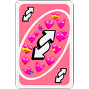 Uno Reverse Pink — game emoji for Slack & Discord