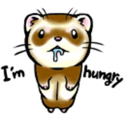 Ferret Hungry — cute emoji for Slack & Discord (Discord)
