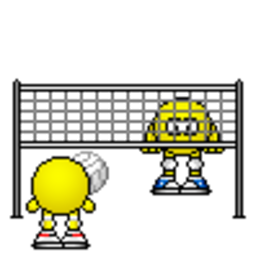 Volleyball 2 — cartoon emoji for Slack & Discord (Discord)