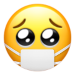 Pleading With Mask — cute emoji for Slack & Discord (Discord)
