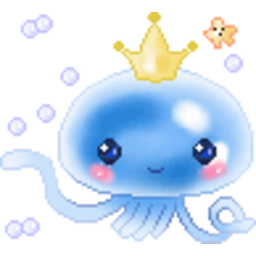 Jellyfish Crown — cartoon emoji for Slack & Discord (Discord)