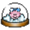 Knuddels Snowglobe Girl — cute emoji for Slack & Discord