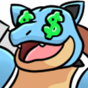 Blastoise Money — cartoon emoji for Slack & Discord