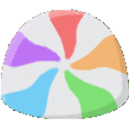 Rainbow Peppermint Blob — colorful emoji for Slack & Discord (Discord)
