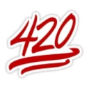 Number 420 Red Underline — number emoji for Slack & Discord