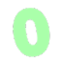 Green Zero Digit — number emoji for Slack & Discord