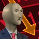 Stonks Down — reaction emoji for Slack & Discord