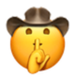 Shushing Cowboy — emoji emoji for Slack & Discord (Discord)