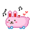 Bunny Car — cartoon emoji for Slack & Discord