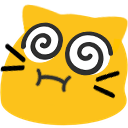 Meow Dizzy Puffy — cartoon emoji for Slack & Discord