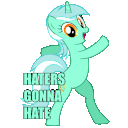 Mlpony Hatersgonnahate — cartoon emoji for Slack & Discord