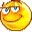 Flirty Smile — cartoon emoji for Slack & Discord