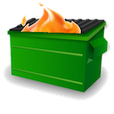 Dumpster Fire — fire emoji for Slack & Discord