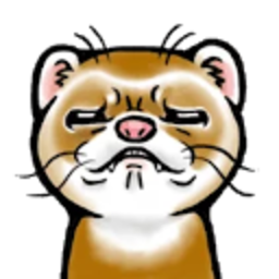 Ferret Disgust — cartoon emoji for Slack & Discord (Discord)