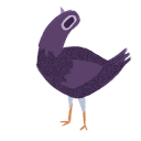 Party Trash Dove — bird emoji for Slack & Discord