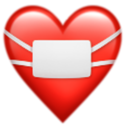 Heart With Mask — heart emoji for Slack & Discord (Discord)