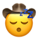 Sleeping Cowboy — emoji emoji for Slack & Discord