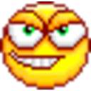 Evil Smile — cartoon emoji for Slack & Discord