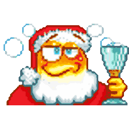Drunk Santa — cartoon emoji for Slack & Discord (Discord)