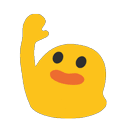 Blob Wave — cartoon emoji for Slack & Discord