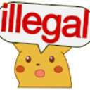 Pika Illegal — cartoon emoji for Slack & Discord
