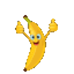 Banana Thumbsup — cartoon emoji for Slack & Discord (Discord)