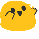 Party Blob Slow — cartoon emoji for Slack & Discord