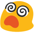 Blob Dizzy — cartoon emoji for Slack & Discord