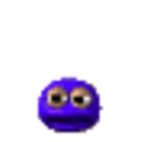 Blue Face — cartoon emoji for Slack & Discord