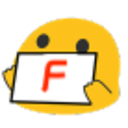 Blob F — cartoon emoji for Slack & Discord