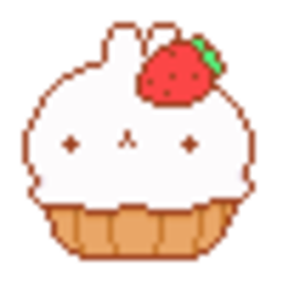 Bunny Cupcake — cartoon emoji for Slack & Discord (Discord)